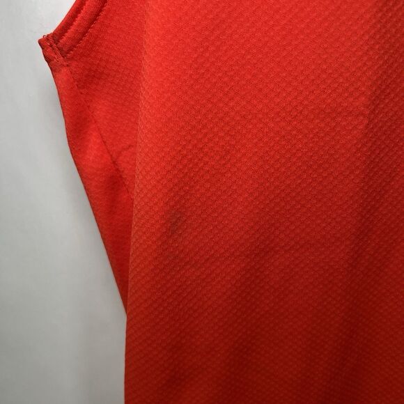Under Armour Sport Sleeveless Hoodie Mens Size Medium Orange Back Zipper Pocket - Picture 5 of 13